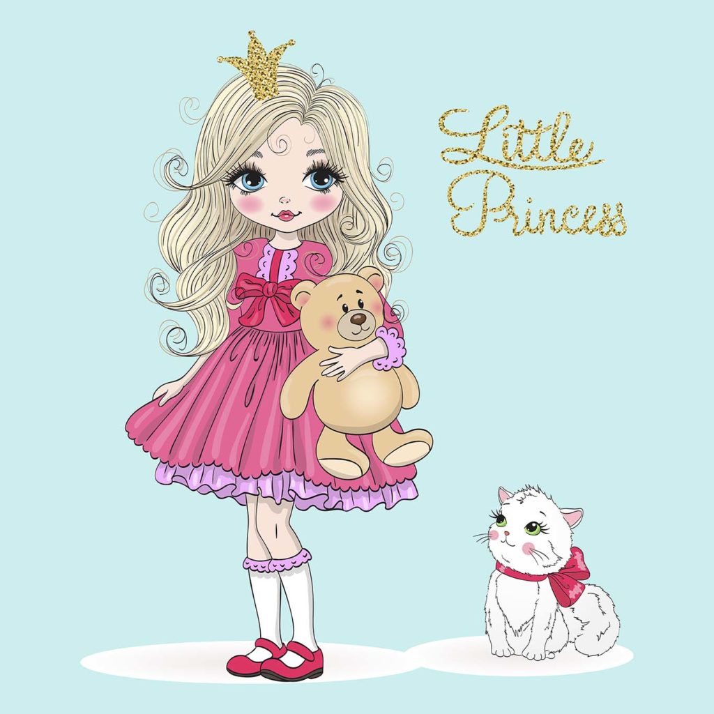 Маленькая принцесса рисунок